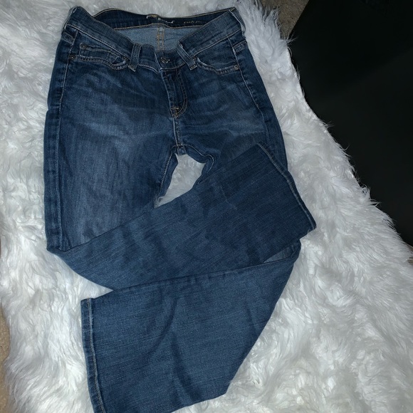 7 For All Mankind Crop Flare Jeans - Picture 5 of 5